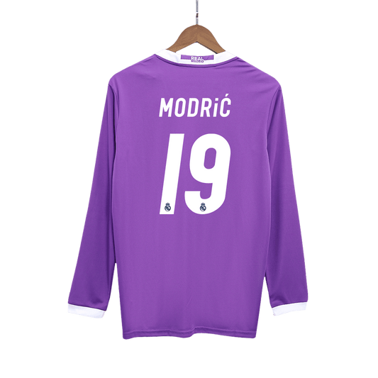 Venkovní Retro Dres Real Madrid 2016/17 Retro Long Sleeve MODRIĆ #19
