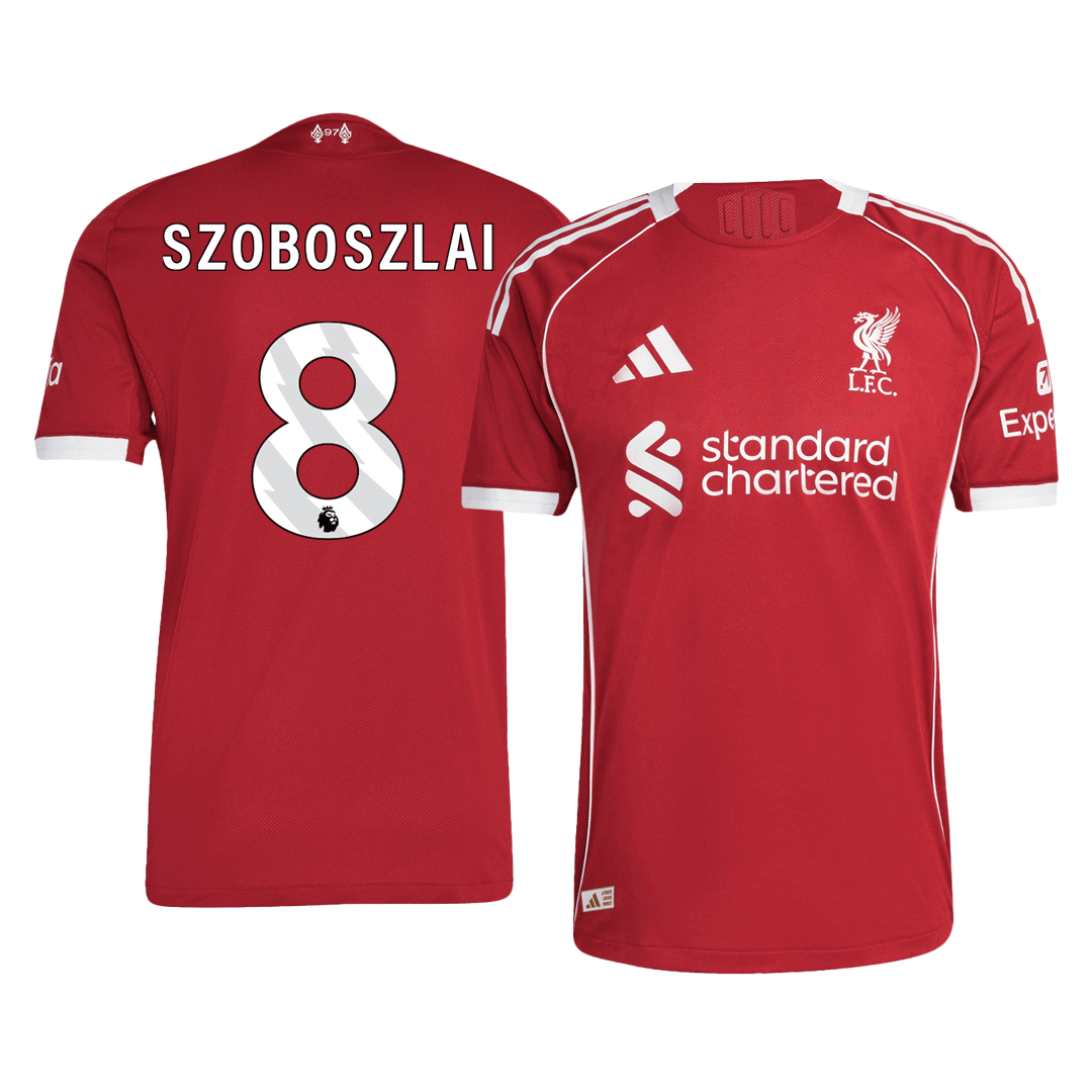 Liverpool domácí dres 2025/26 hráčská verze SZOBOSZLAI #8