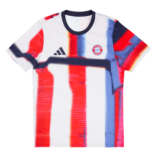 Bayern Mnichov předzápasový fotbalový dres 2025/26 - červená & bílá