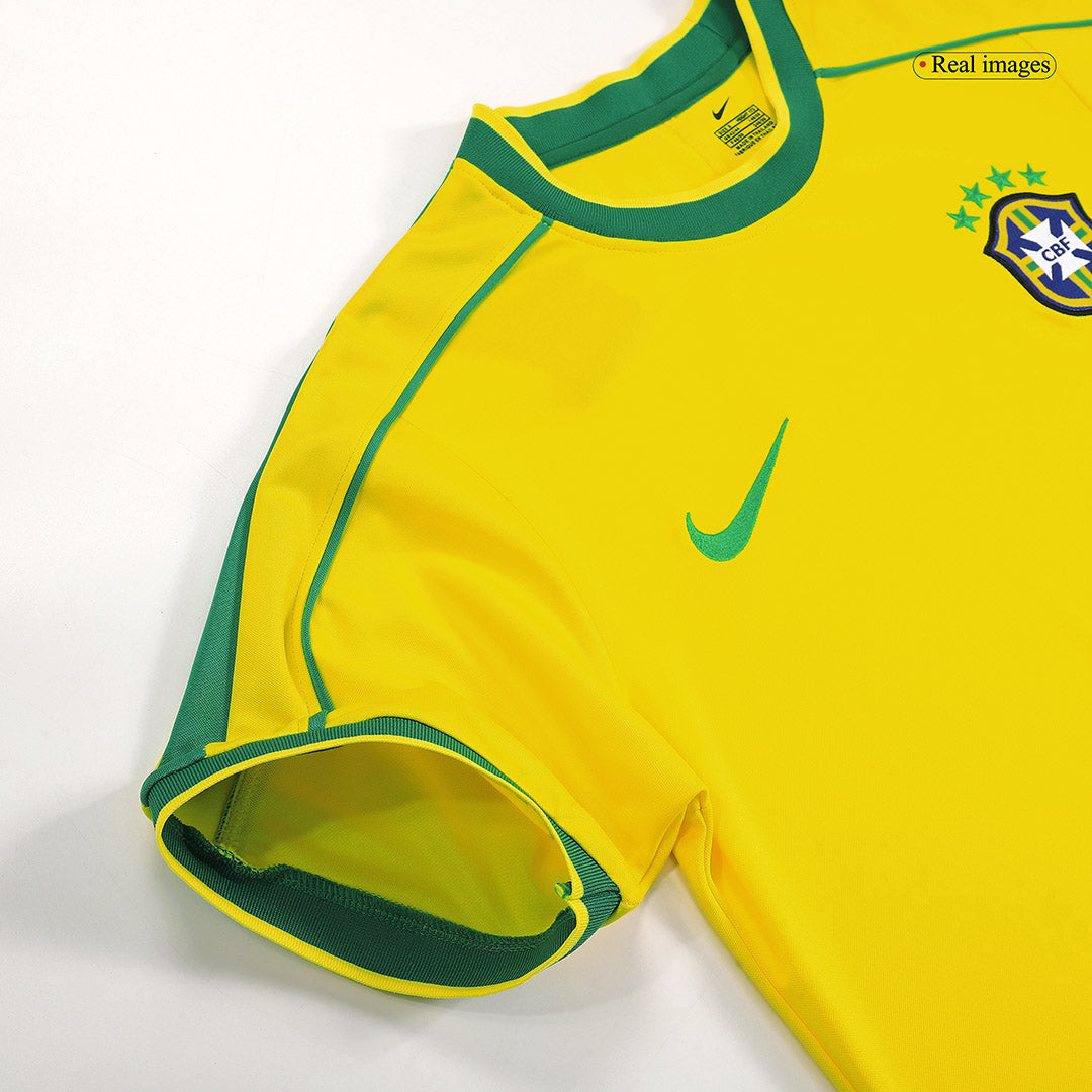 Domácí Retro Dres Brazil 1998 RONALDO #9