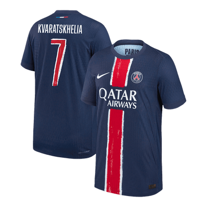 Domácí Fotbalový Dres PSG 24/25 Authentic KVARATSKHELIA #7 UCL