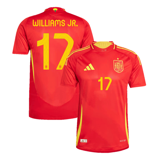 Domácí Fotbalový Dres Spain 2024 Authentic WILLIAMS JR. #17