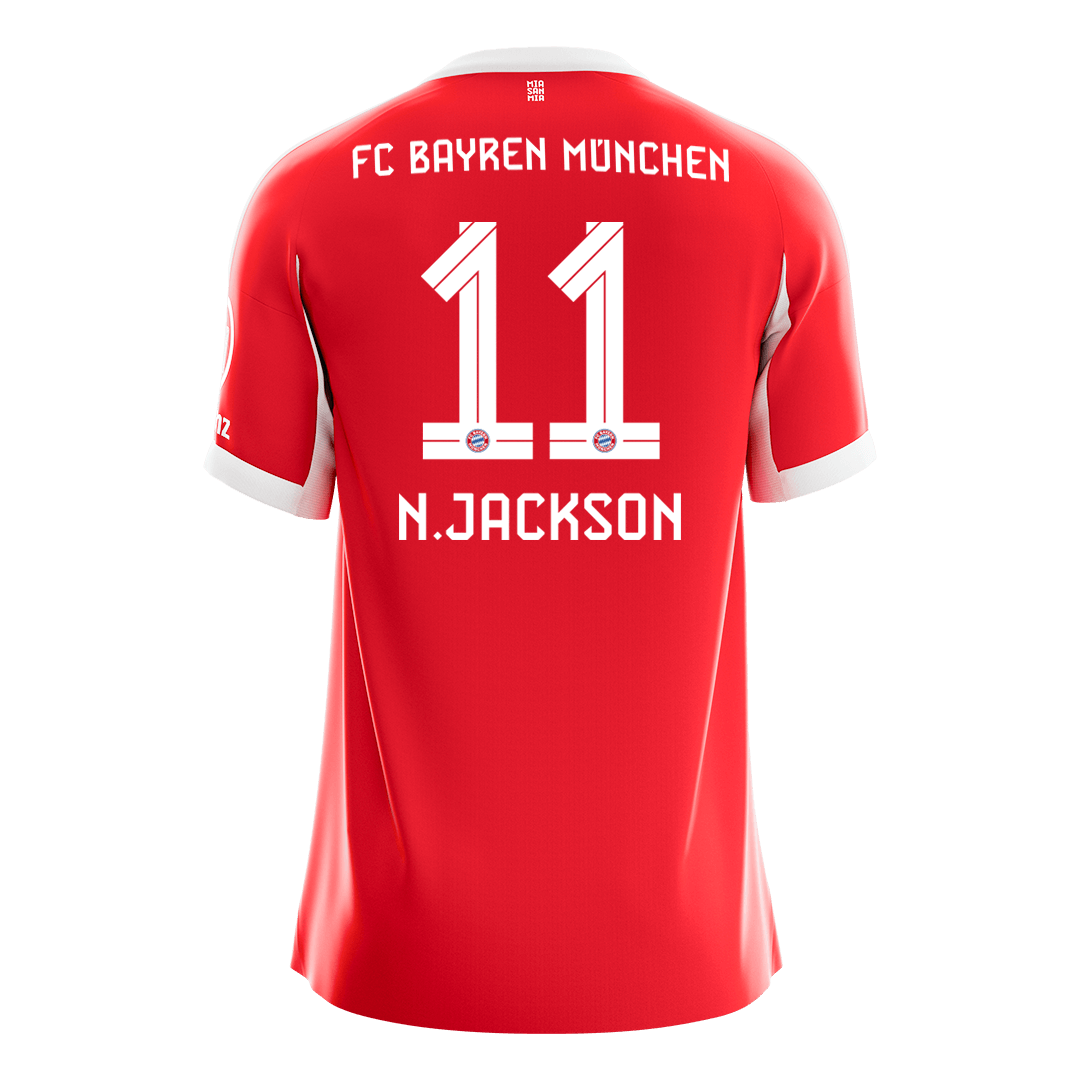 Bayern Mnichov domácí fotbalový dres 2025/26 N.JACKSON #11