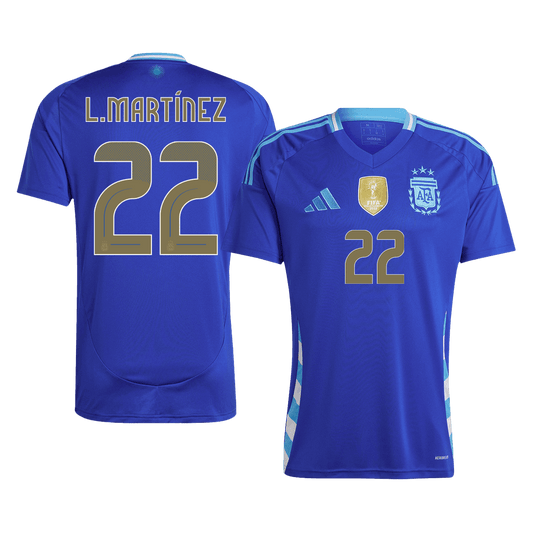 Venkovní Fotbalový Dres Argentina 2024 L.MARTÍNEZ #22