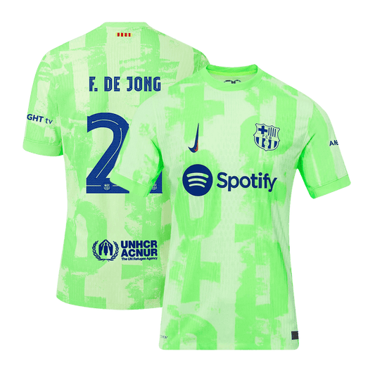 Třetí Fotbalový Dres Barcelona 24/25 Authentic F.DE JONG #21 UCL