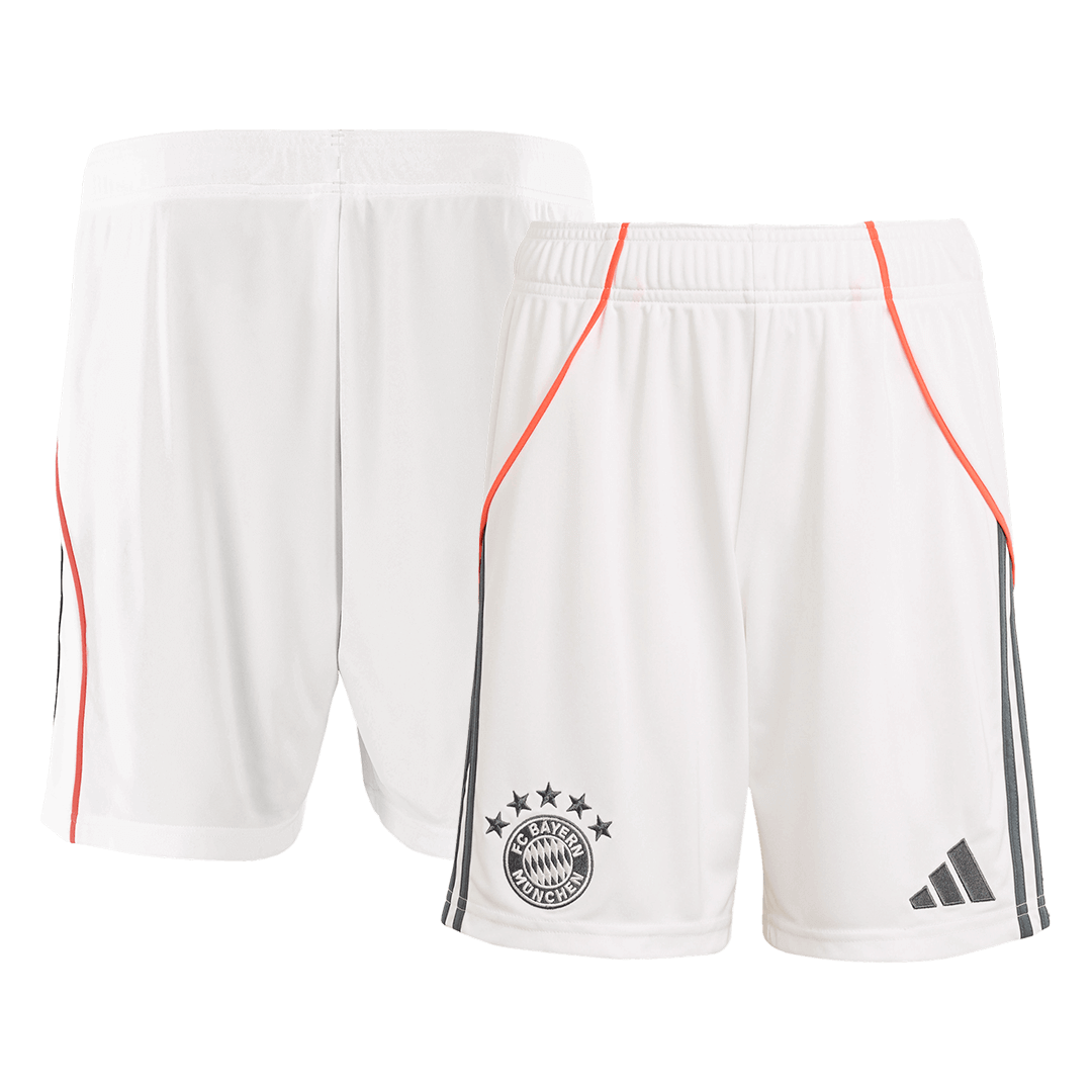 Bayern Munich Away Soccer Jersey Kit(Jersey+Shorts+Socks) 2025/26 White