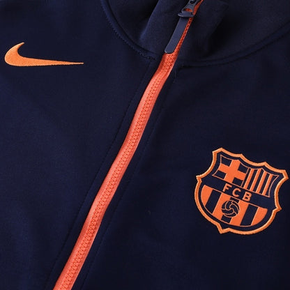 Barcelona tréninková bunda 2025/26 námořnická modrá & oranžová