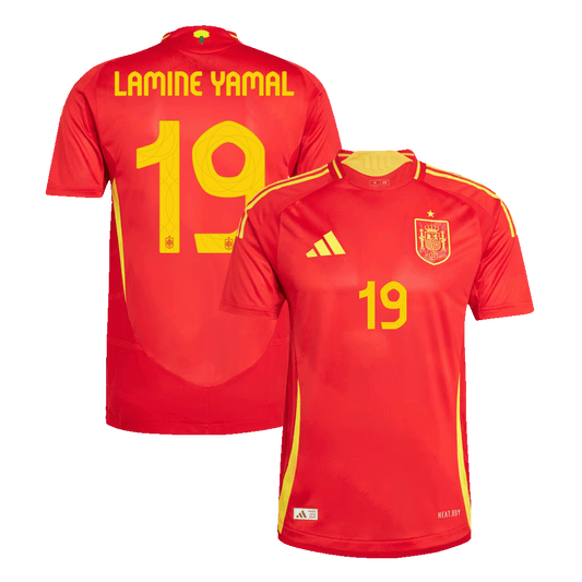 Domácí Fotbalový Dres Spain 2024 Authentic LAMINE YAMAL #19