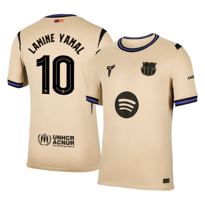 Venkovní Fotbalový Dres Barcelona 25/26 LAMINE YAMAL #10 UCL
