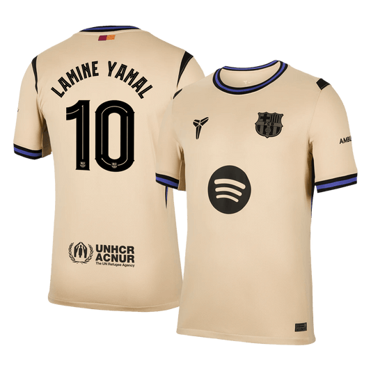 Venkovní Fotbalový Dres Barcelona 25/26 LAMINE YAMAL #10 UCL