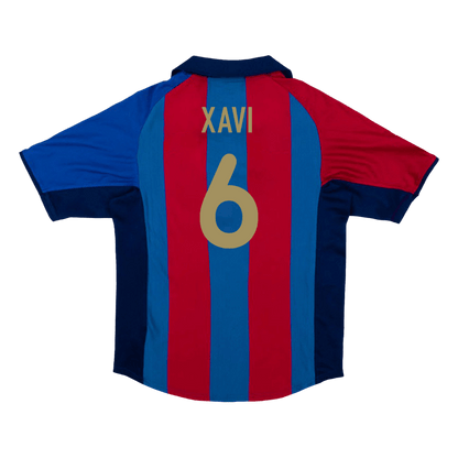 Domácí Retro Dres Barcelona 2001/02 XAVI #6