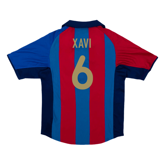 Domácí Retro Dres Barcelona 2001/02 XAVI #6