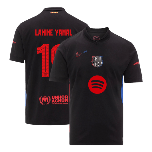 Venkovní Fotbalový Dres Barcelona 24/25 LAMINE YAMAL #19 UCL