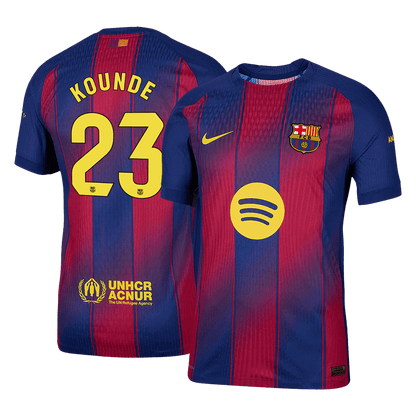 Barcelona domácí fotbalový dres 2025/26 hráčská verze KOUNDE #23