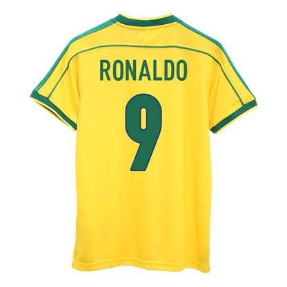 Domácí Retro Dres Brazil 1998 RONALDO #9