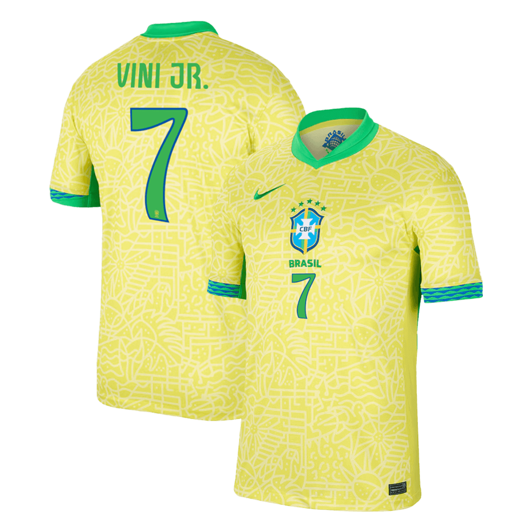 Domácí Fotbalový Dres Brazil 2024 VINI JR. #7