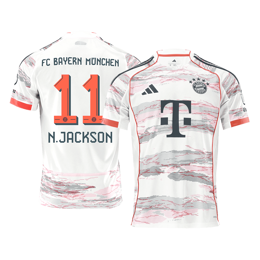 Bayern Mnichov venkovní fotbalový dres 2025/26 N.JACKSON #11