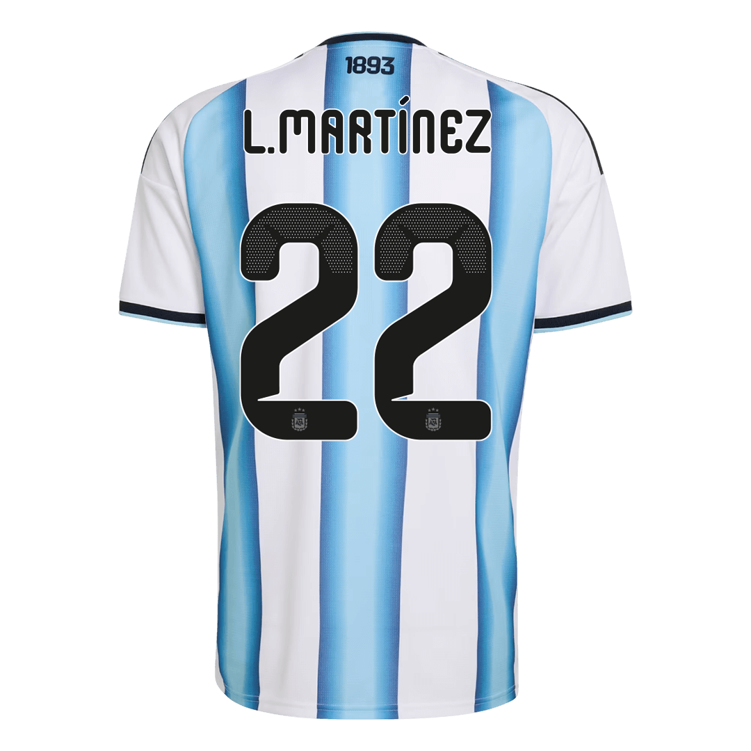 Argentina Domácí fotbalový dres MS 2026 L.MARTÍNEZ #22