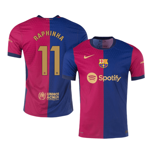 Domácí Fotbalový Dres Barcelona 24/25 Authentic RAPHINHA #11