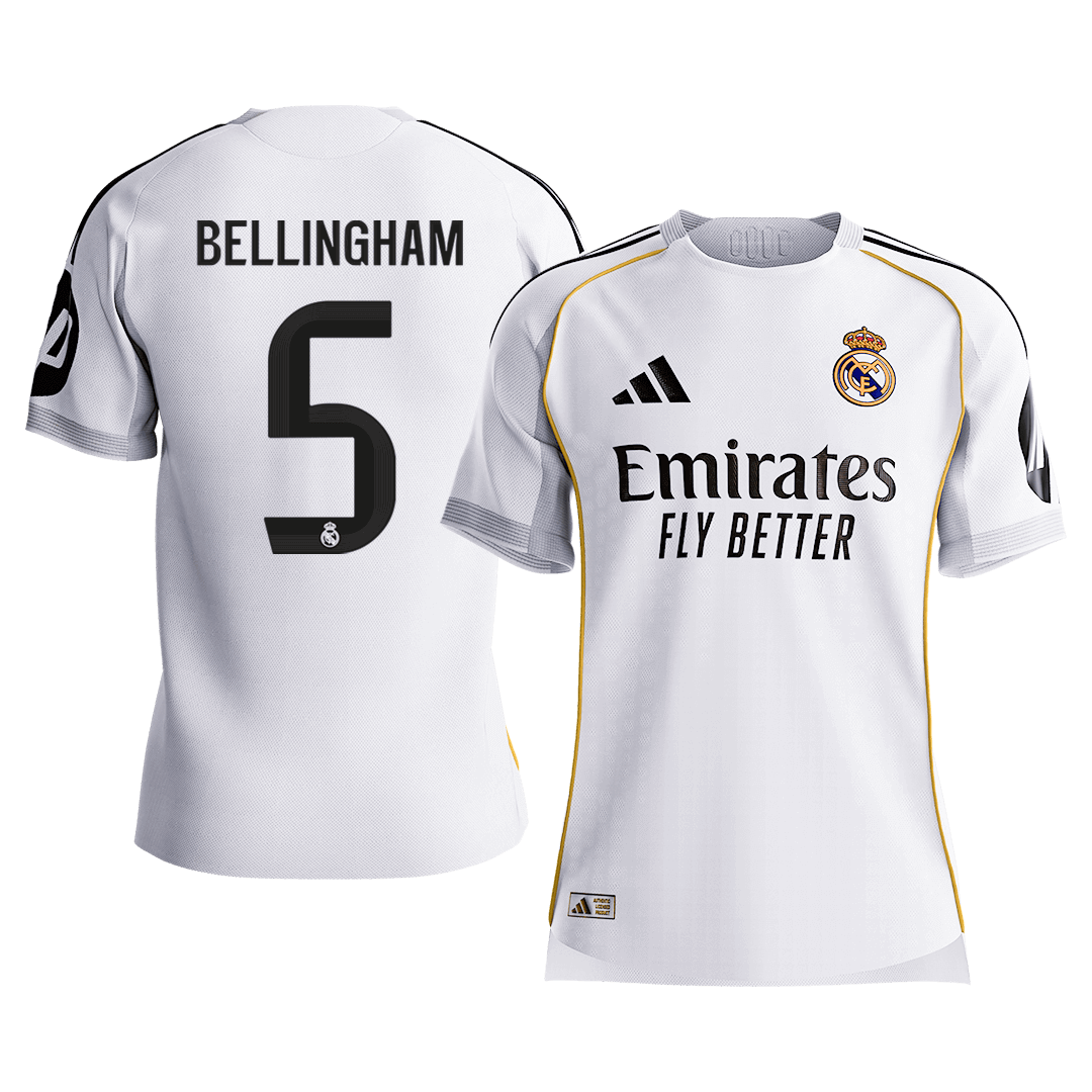 Domácí Fotbalový Dres Real Madrid 25/26 Authentic BELLINGHAM #5