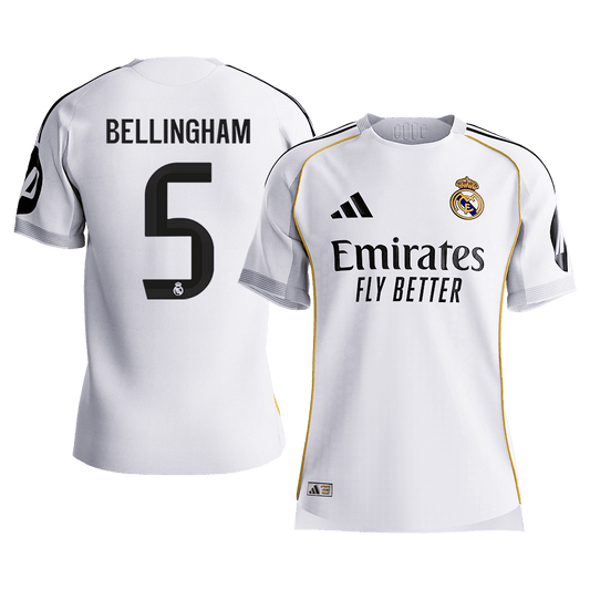 Domácí Fotbalový Dres Real Madrid 25/26 Authentic BELLINGHAM #5