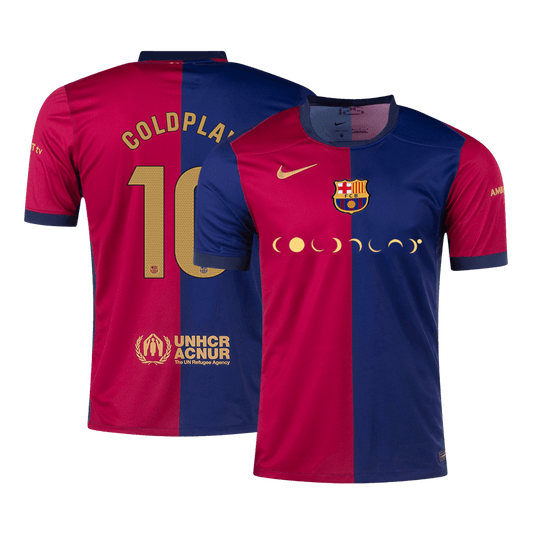 Domácí Fotbalový Dres Barcelona 24/25 COLDPLAY #10
