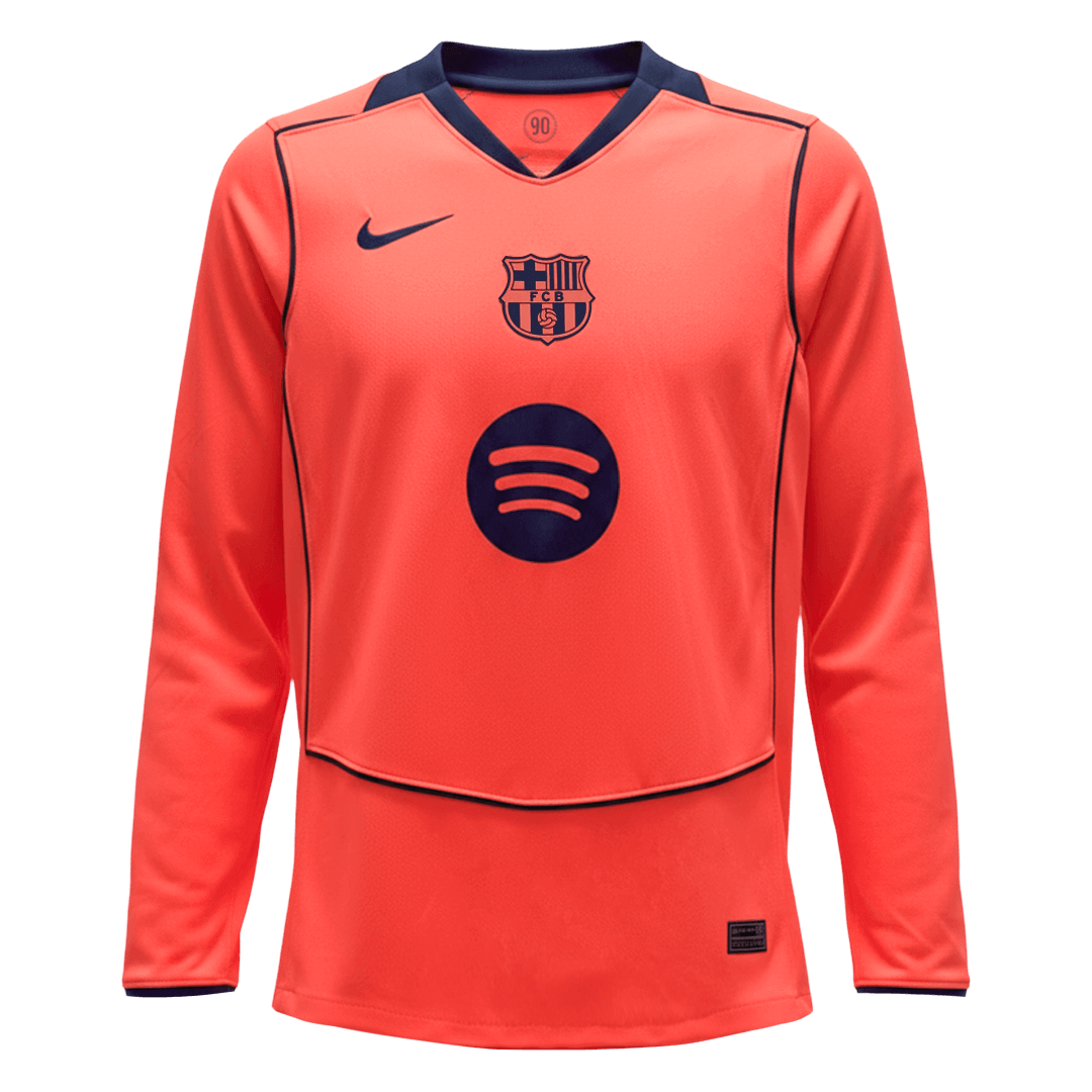 Barcelona třetí fotbalový dres 2025/26 dlouhý rukáv