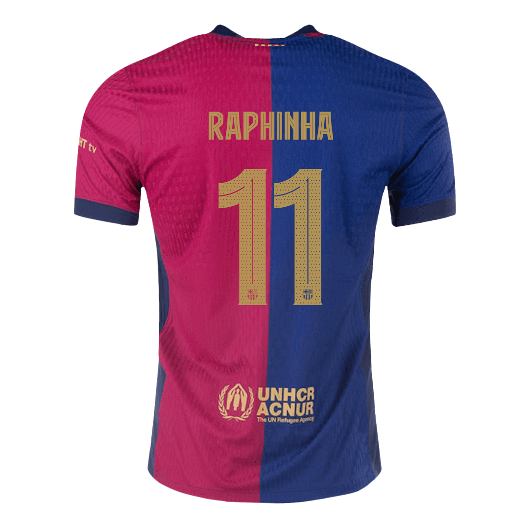 Domácí Fotbalový Dres Barcelona 24/25 Authentic RAPHINHA #11 UCL
