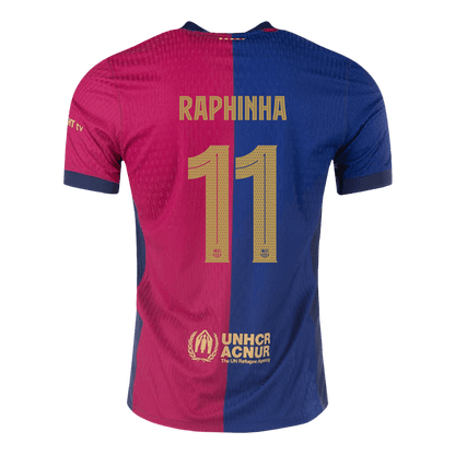 Domácí Fotbalový Dres Barcelona 24/25 Authentic RAPHINHA #11 UCL
