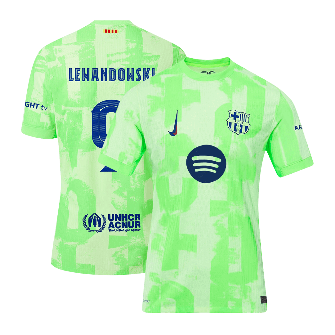 Třetí Fotbalový Dres Barcelona 24/25 Authentic LEWANDOWSKI #9