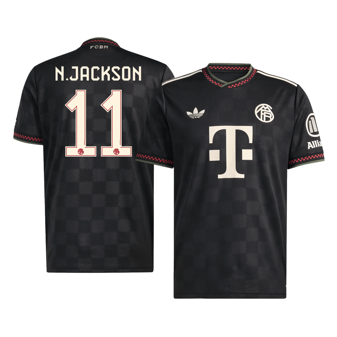 Bayern Mnichov třetí fotbalový dres 2025/26 N.JACKSON #11