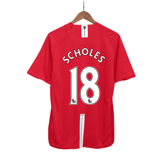 Domácí Retro Dres Manchester United 2007/08 SCHOLES #18
