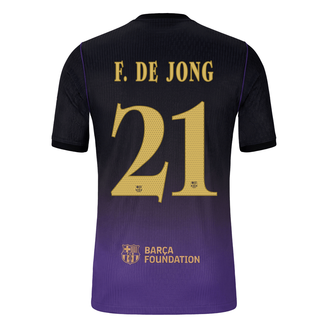 Barcelona venkovní dres 2026/27 hráčská verze F. DE JONG #21 UCL