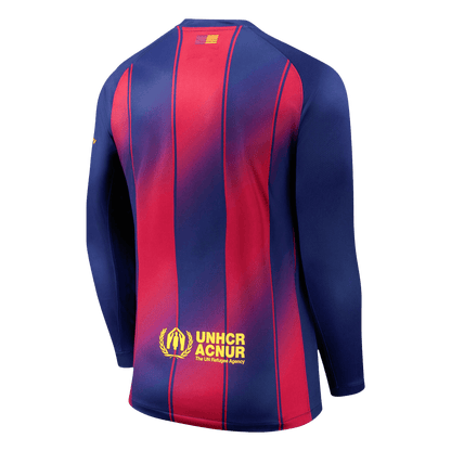 Domácí Fotbalový Dres Barcelona Long Sleeve