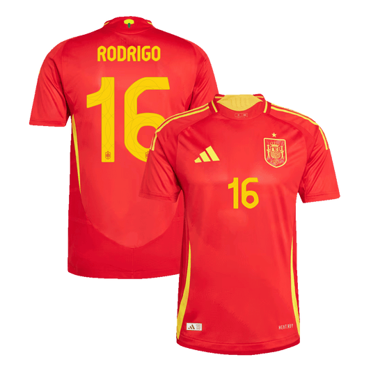 Domácí Fotbalový Dres Spain 2024 Authentic RODRIGO #16