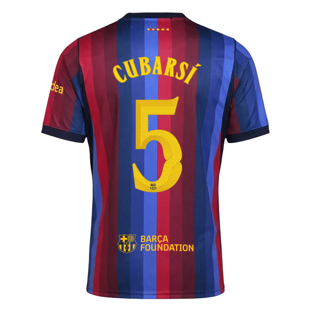 Barcelona domácí fotbalový dres 2026/27 CUBARSÍ #5 UCL