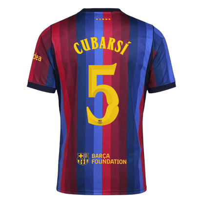 Barcelona domácí fotbalový dres 2026/27 CUBARSÍ #5 UCL