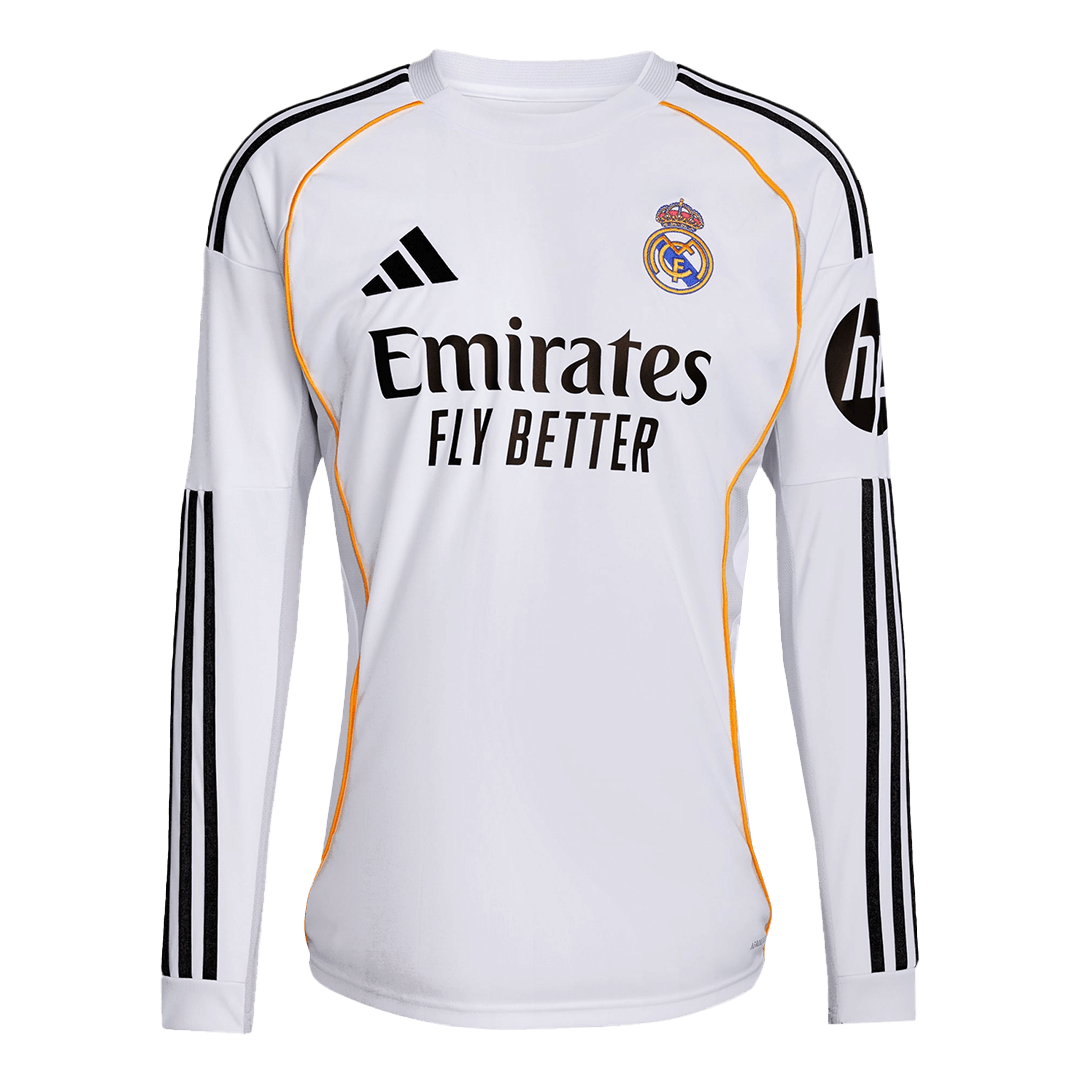 Domácí Fotbalový Dres Real Madrid 25/26 Long Sleeve