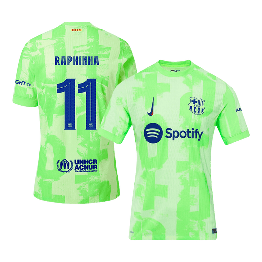 Třetí Fotbalový Dres Barcelona 24/25 Authentic RAPHINHA #11 UCL