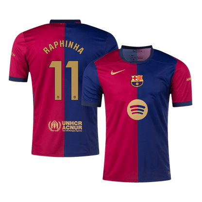 Domácí Fotbalový Dres Barcelona 24/25 RAPHINHA #11