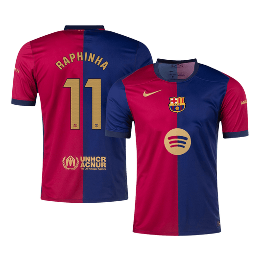 Domácí Fotbalový Dres Barcelona 24/25 RAPHINHA #11