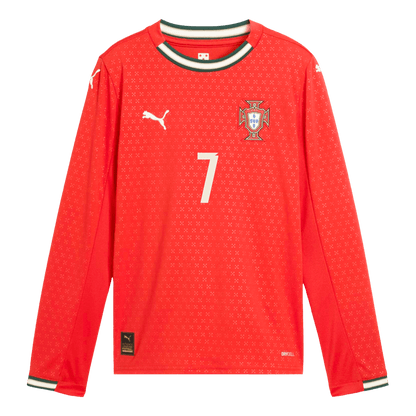 Domácí Fotbalový Dres Portugal Long Sleeve RONALDO #7