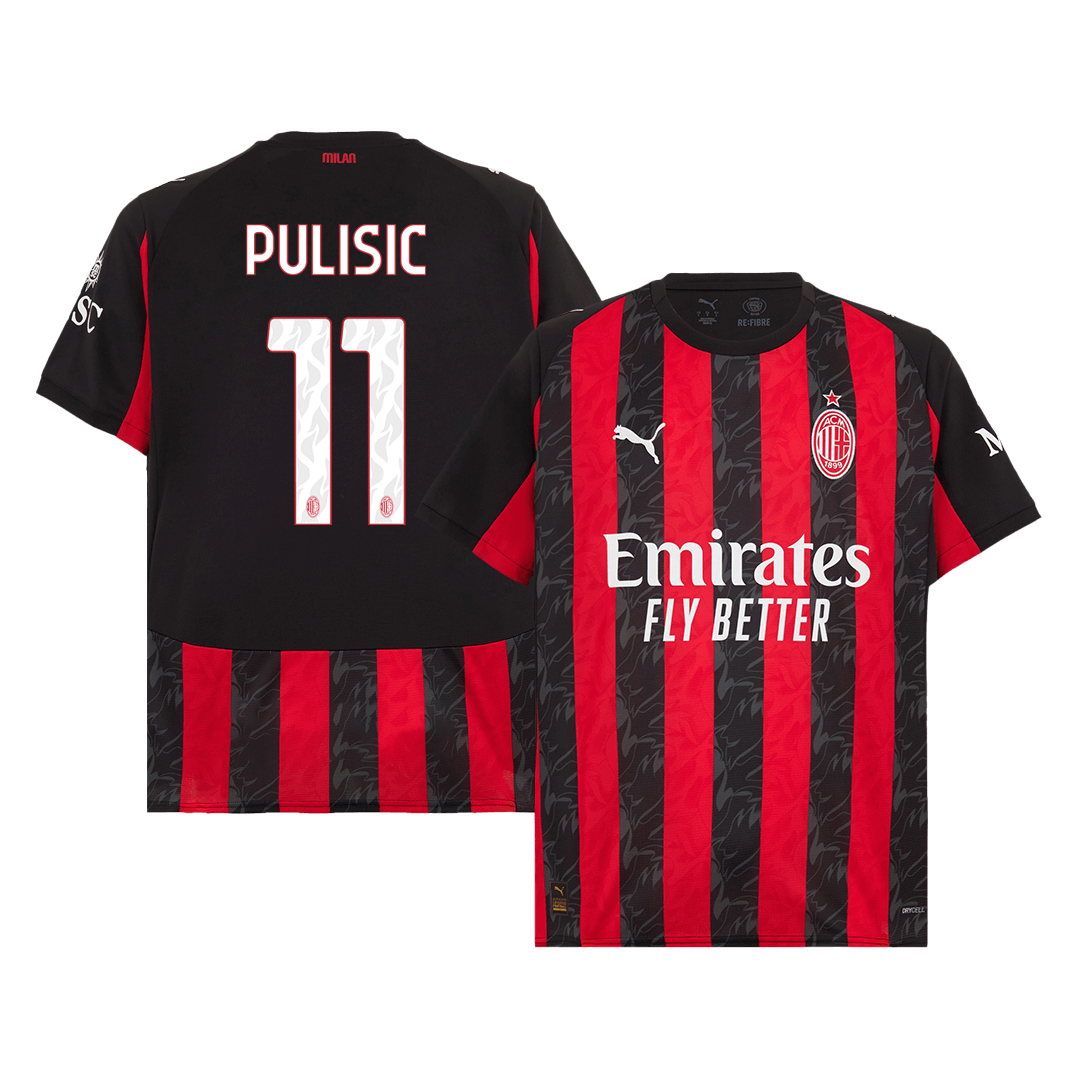 Domácí Fotbalový Dres AC Milán 25/26 PULISIC #11