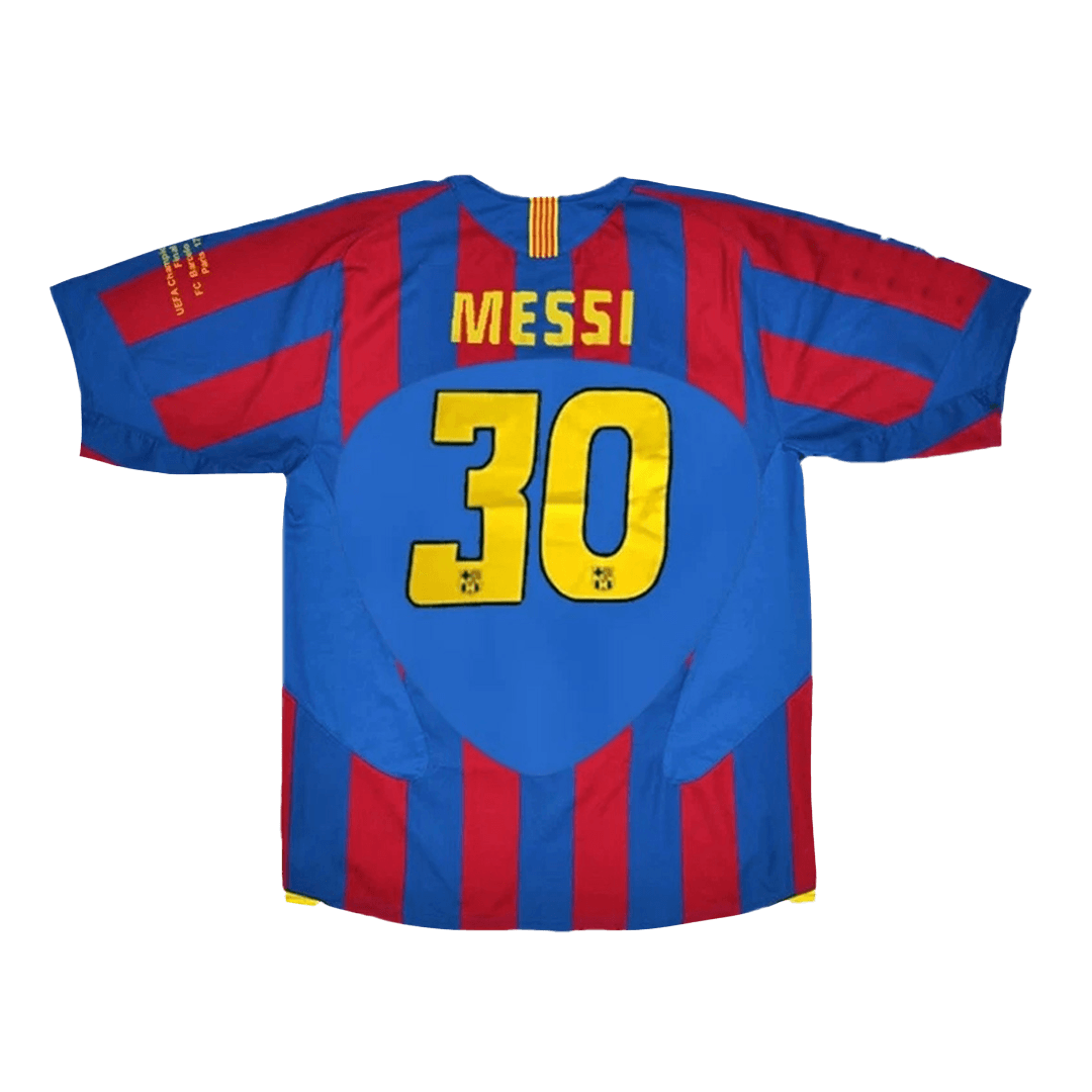 Domácí Retro Dres Barcelona 2005/06 MESSI #30 - UCL Final