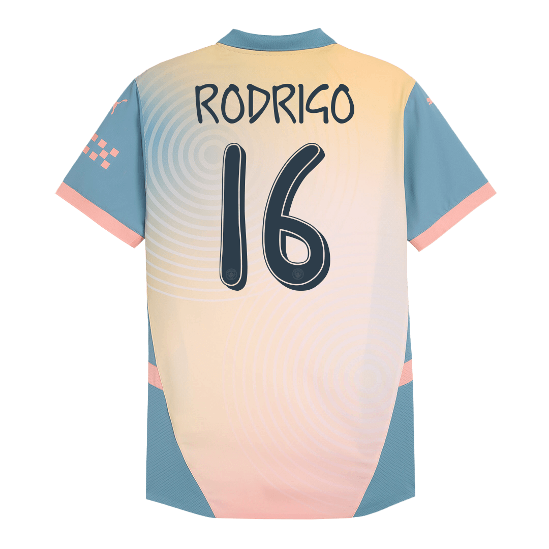 Čtvrtý Fotbalový Dres Manchester City 24/25 Authentic RODRIGO #16 - Definitely City