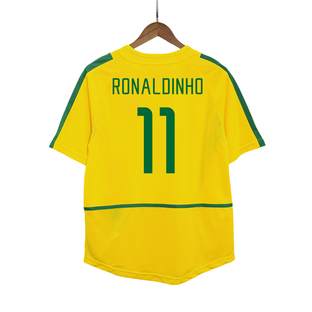 Domácí Retro Dres Brazil 2002/03 RONALDINHO #11