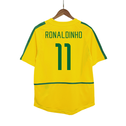 Domácí Retro Dres Brazil 2002/03 RONALDINHO #11