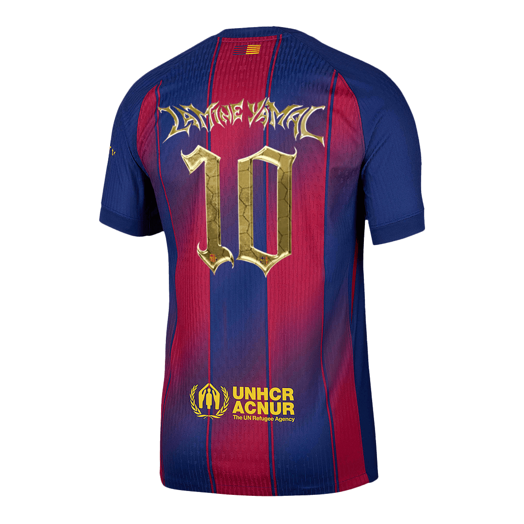 Barcelona domácí fotbalový dres 2025/26 hráčská verze LAMINE YAMAL #10