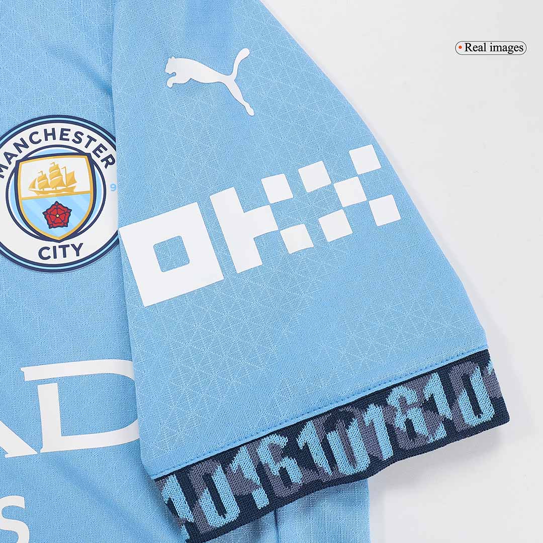 Domácí Fotbalový Dres Manchester City 24/25 Authentic HAALAND #9 UCL