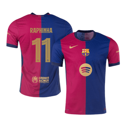 Domácí Fotbalový Dres Barcelona 24/25 Authentic RAPHINHA #11 UCL